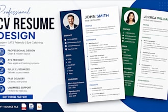 design a professional ats friendly CV resume