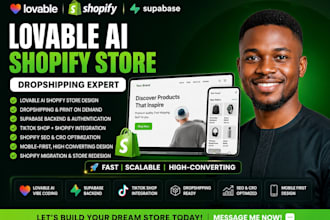 build lovable ai shopify store vibe coding supabase ecommerce dropshipping setup