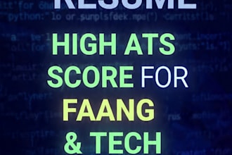 write an ats friendly python developer resume for faang