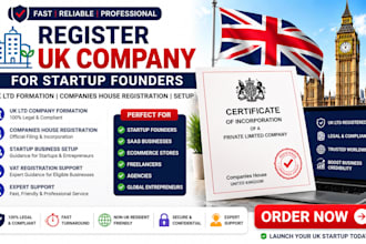 register UK company for startup founders UK ltd formation companies house setup