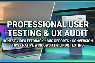 provide a professional user experience UX video review of your website