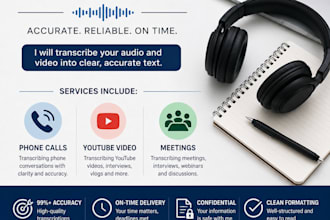 transcript audio and video to text