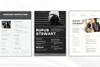 design a professional ats friendly resume and CV