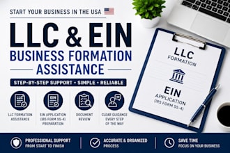 help you open your US llc and get ein step by step