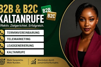 german b2b b2c kaltakquise telemarketing and terminvereinbarung