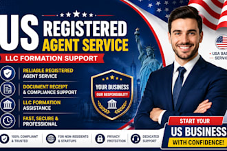 provide US register agent service for all US states, register US llc and ein