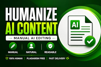humanize ai content into natural human written text