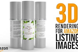 create 3d product rendering, realistic mockup for ecommerce, amazon listing