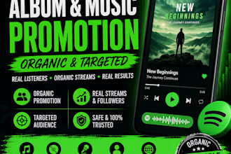 do organic spotify album promotion and music marketing