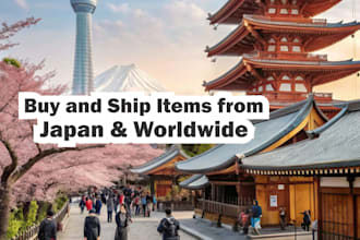 purchase or buy, reserve, ship anything you need from japan and worldwide