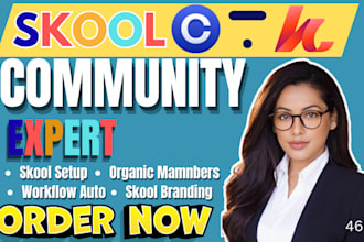 setup skool community, community management, circle so thinkific, kajabi website