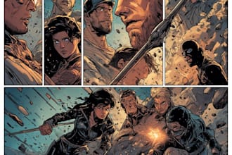 comic book illustration with comic book illustrator