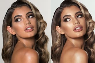 do natural beauty and portrait retouching