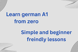 teach german a1 for beginners