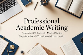 write medical, rehabilitation, and SEO optimized academic content