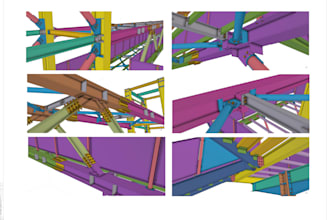 create tekla steel shop drawings, bom and fabrication drawings