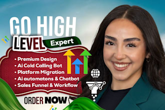 setup gohighlevel automation and workflows, clickfunnels, klaviyo, kajabi