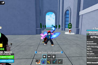 help you get better at blox fruits by offering my services