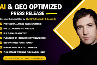 do online press release writing and distribution optimized for ai and geo