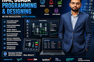 give hmi, scada programming and designing services
