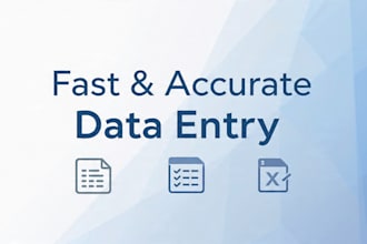 do fast data entry, typing, and PDF to word in 2 hours