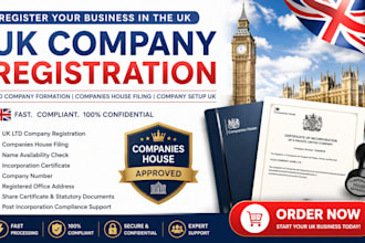 register business in UK ltd company formation companies house filing setup uk