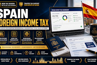 do spain foreign income tax calculation and expat tax preparation