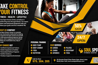 design sports flyer gym flyer and fitness flyer design
