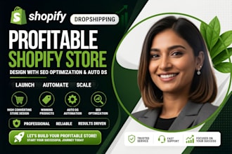 design a profitable shopify dropshipping store with seo optimization auto ds