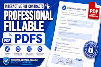 create fillable PDF forms contracts and interactive documents