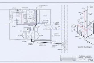 prepare construction plumbing and sewer drawings