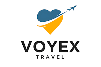 do modern travel agency, hotel, resort, cottage, cabin logo or graphic design