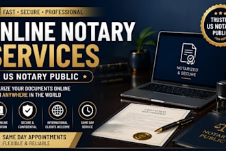 do fast remote online notarization for US and international clients
