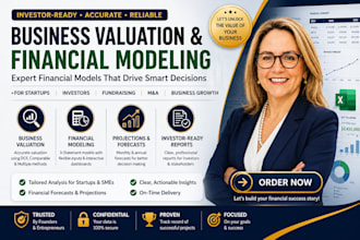 do business valuation, financial projections, and dcf financial modeling