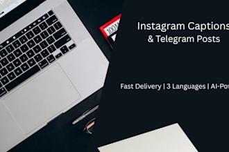 write catchy instagram captions and telegram posts