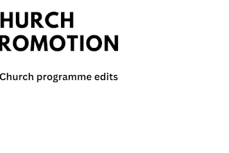 do HTML church promotion