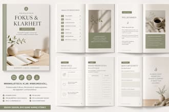 design german minimalist canva ebook workbook leadmagnet pdf layout freebie kdp