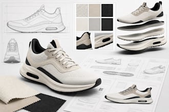 create factory ready shoe tech pack for custom sneakers and footwear production
