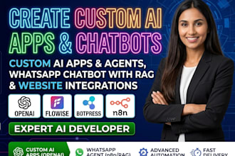 build specialized ai chatbot in botpress n8n rag  flowise for your website