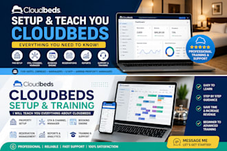 setup, fix and teach you how to use cloudbeds professionally