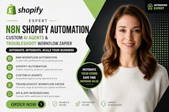 n8n shopify automation custom ai agents and troubleshoot your workflow zapier