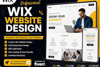design a modern wix website or redesign wix website