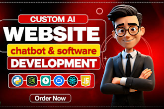 develop ai website, ai chatbot, ai web application, ai software developer