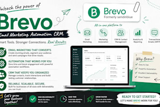 set up brevo email marketing automation, fix stmp deliverability and newsletter