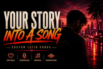 create a custom emotional reggaeton or latin song