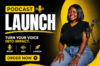 set up and launch your podcast on spotify, apple podcasts and all major platform