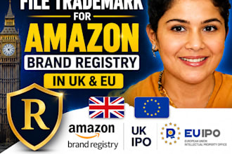 file trademark for amazon brand registry in UK and eu