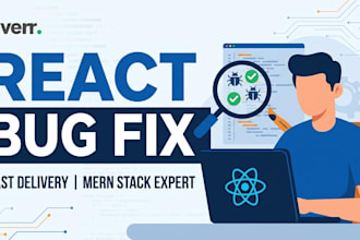 fix react js bugs frontend issues and API errors