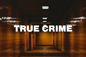 give you a true crime script, a podcast script, of an actual crime