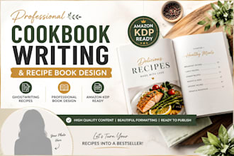 ghostwrite and format cookbook recipe books for KDP
